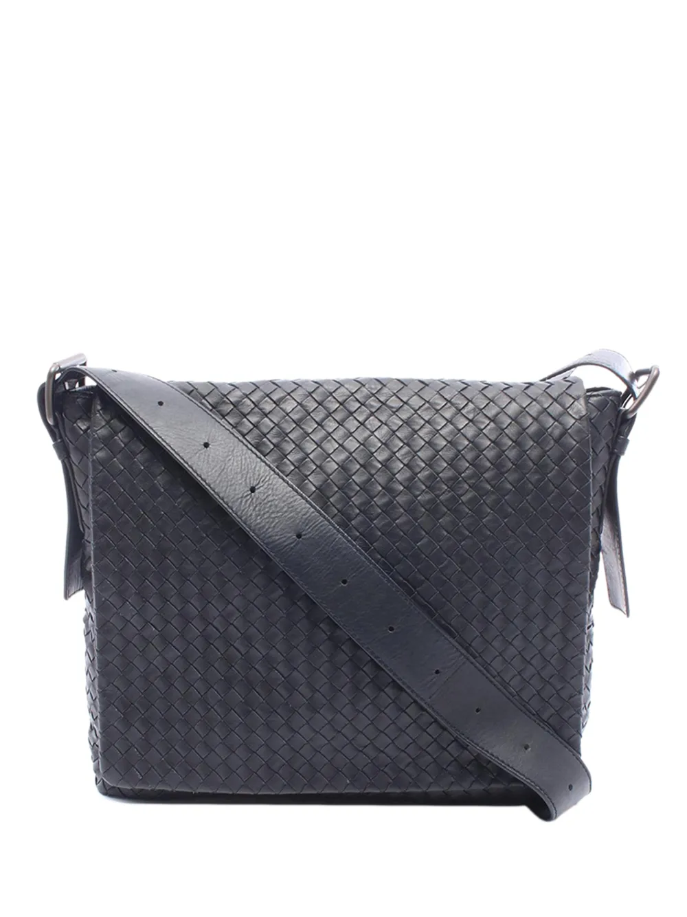 Bottega Veneta Pre-Owned 2012-2026 Nappa Intrecciato Flap crossbody bag - Blau