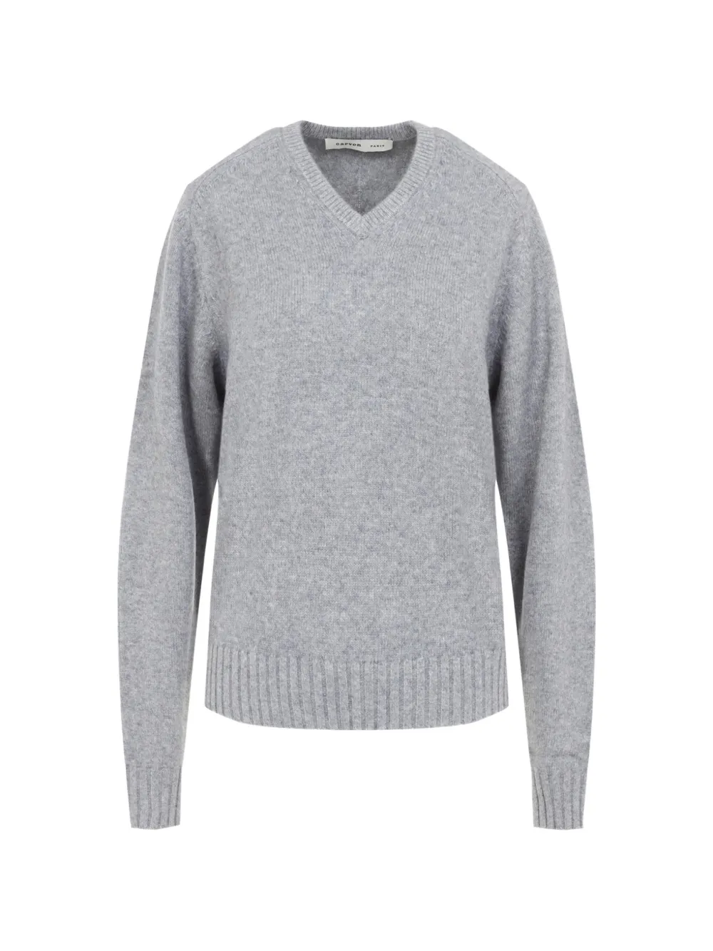Carven mélange-effect V-neck sweater - Grau