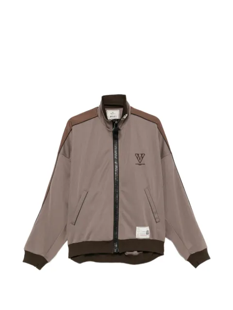 Maison MIHARA YASUHIRO logo-embroidered zip-up jacket