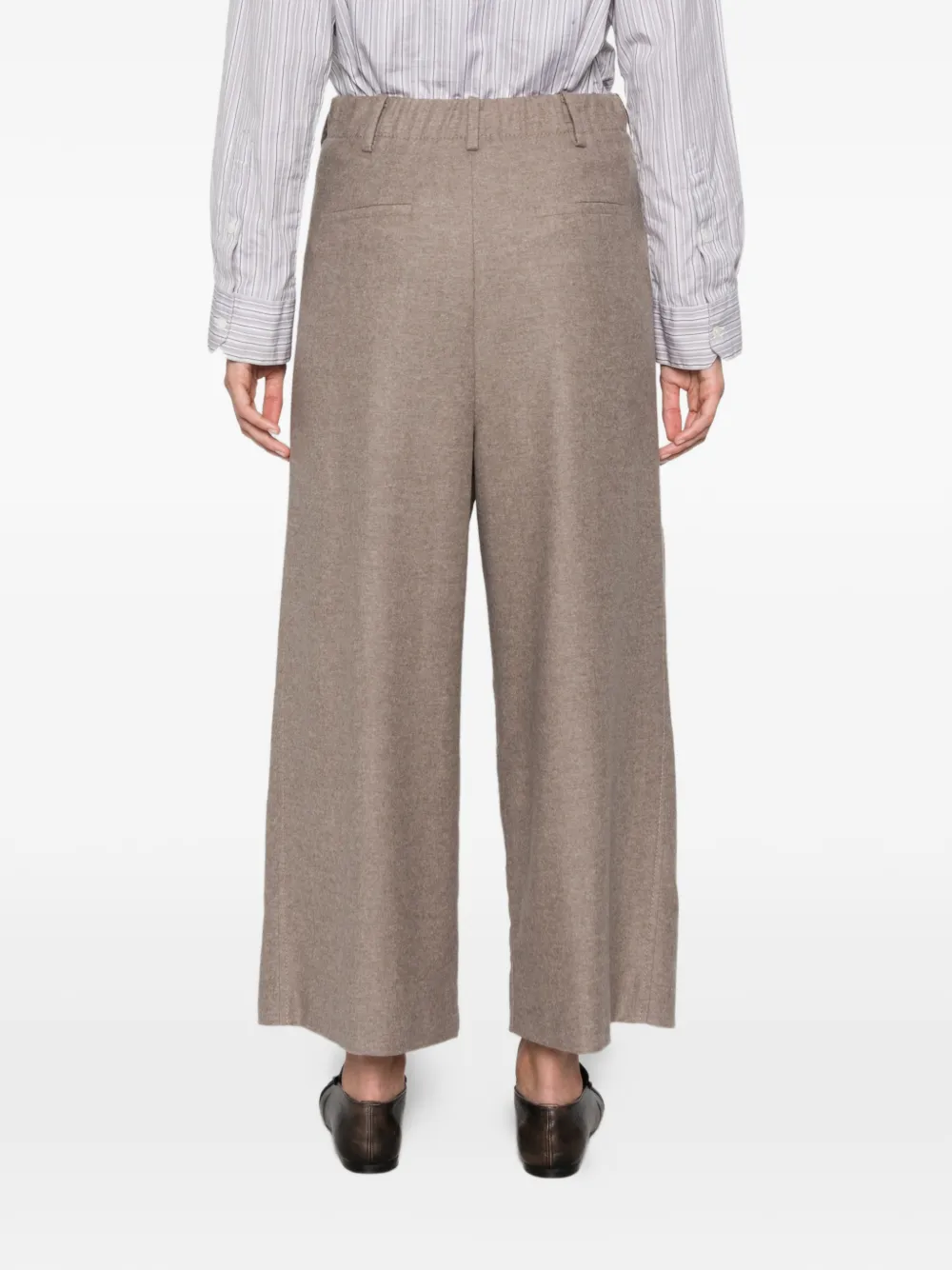 SUSANNE BOMMER Broek met wijde pijpen Beige