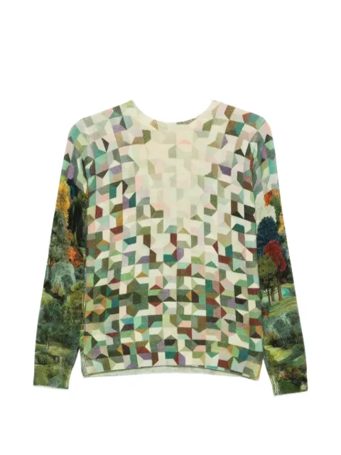JEi'S landscape-print sweater