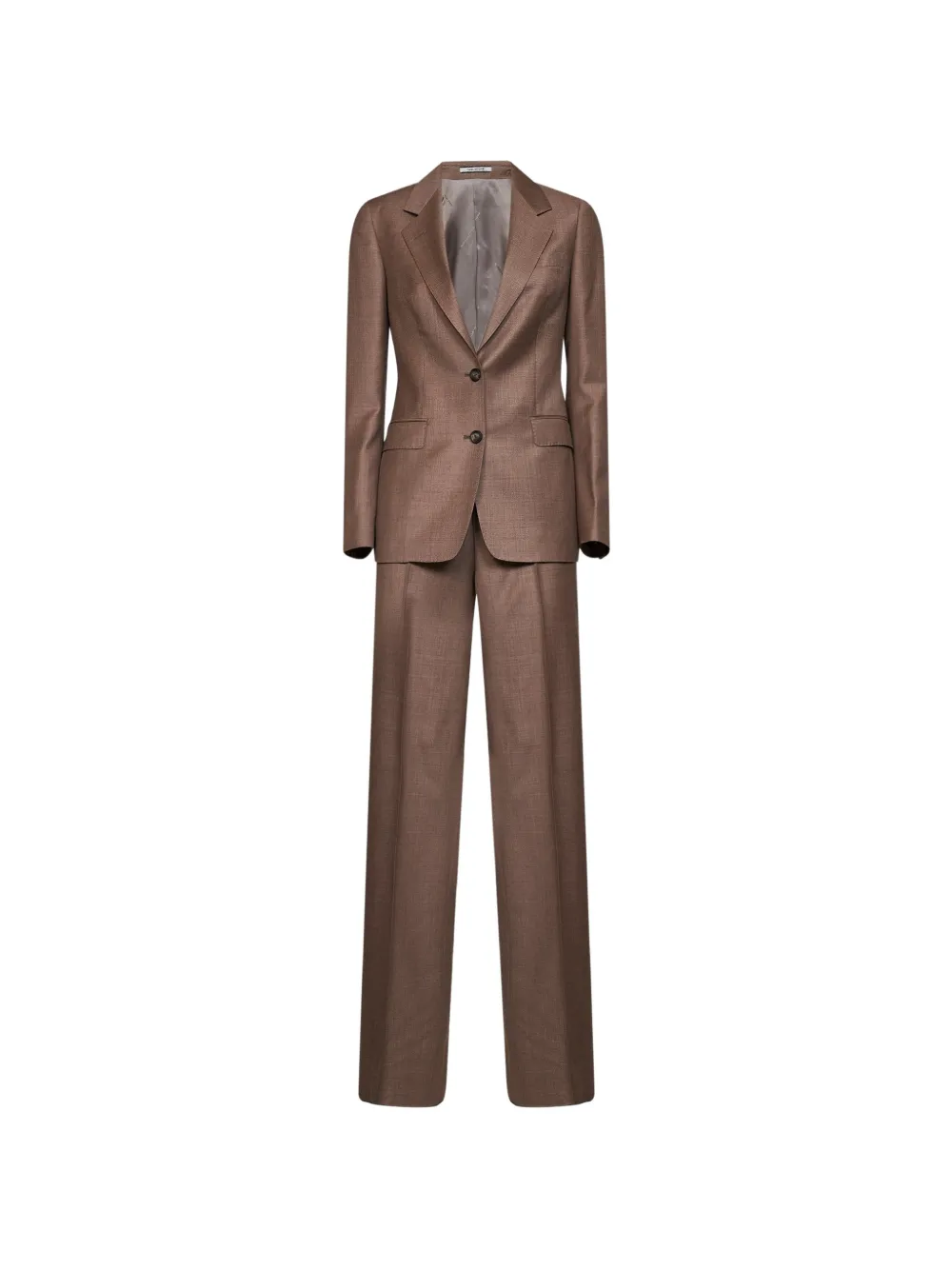 Tagliatore Single-breasted Suit In Brown