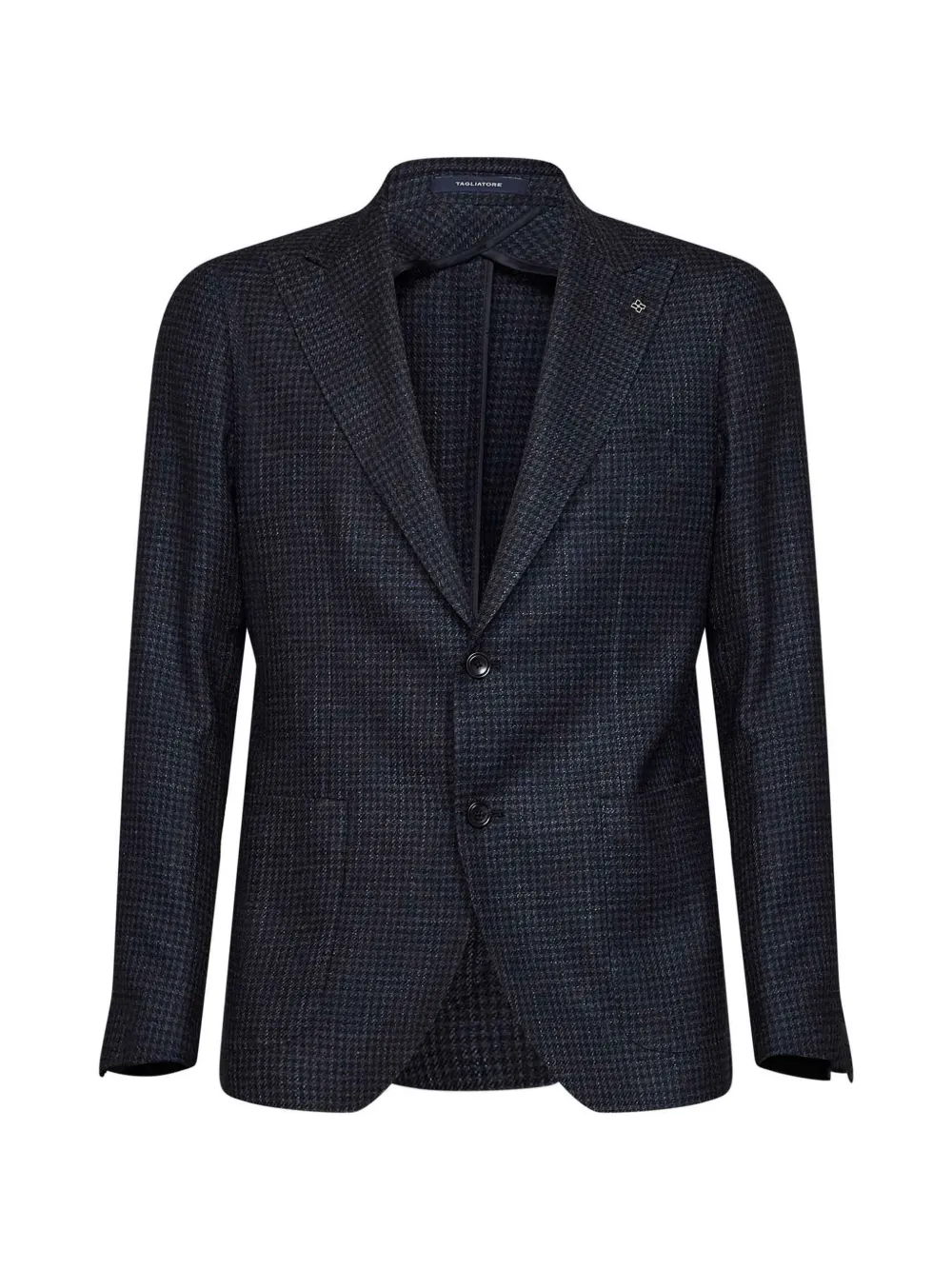 Tagliatore houndstooth single-breasted jacket - Bleu Tagliatore houndstooth single-breasted jacket - Bleu