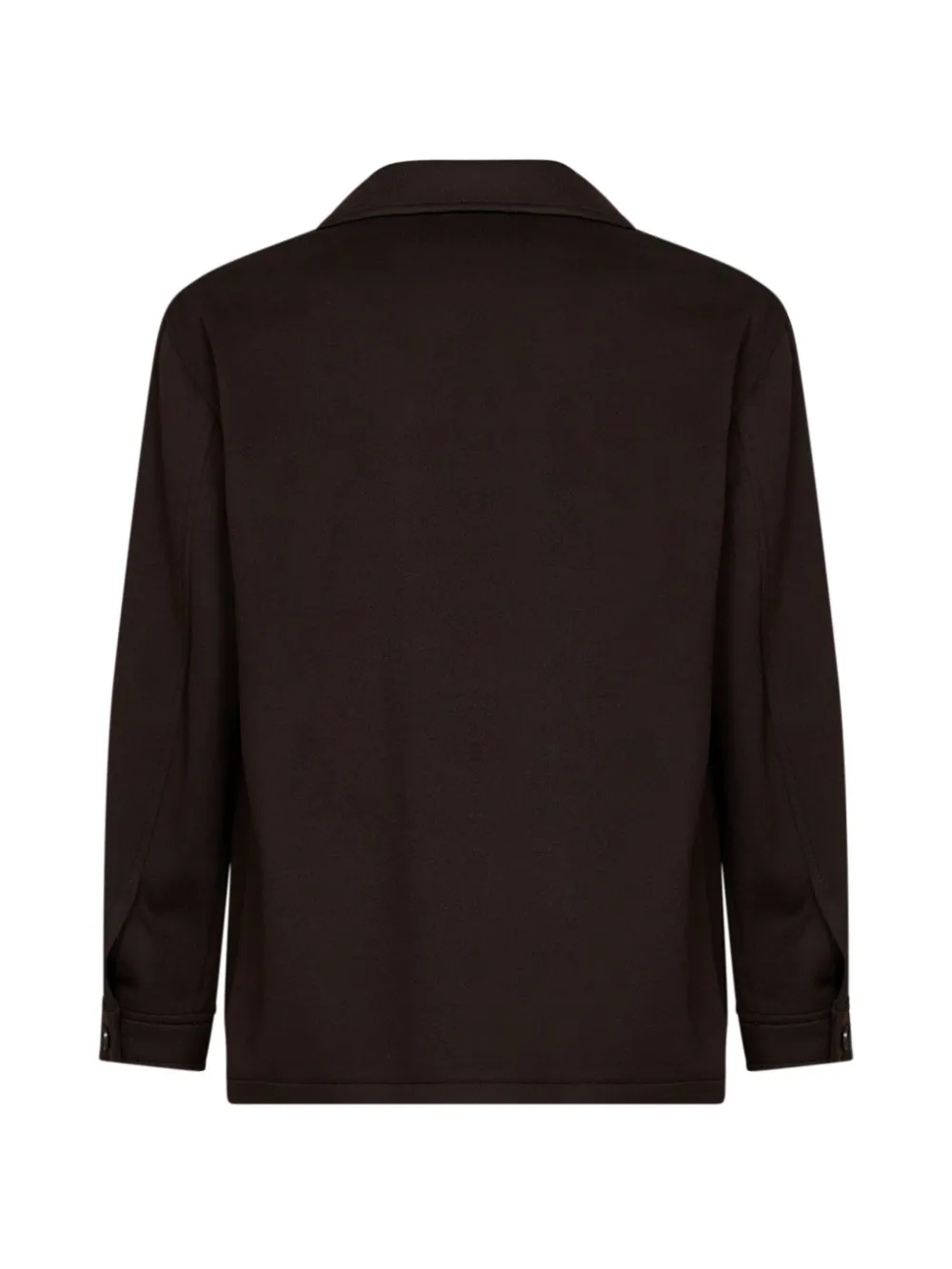 Tagliatore Milton shirtjack met opgestikte zak Bruin