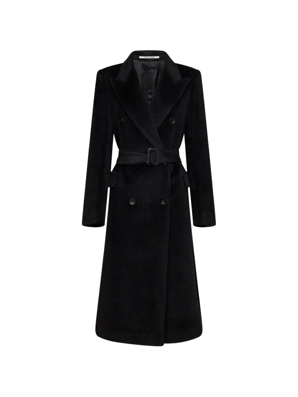Tagliatore double-breasted belted coat - Noir