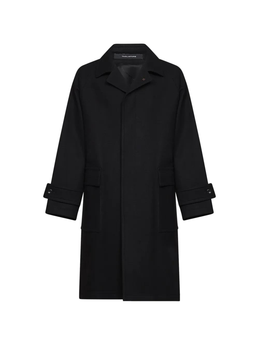 Tagliatore concealed single-breasted coat - Nero