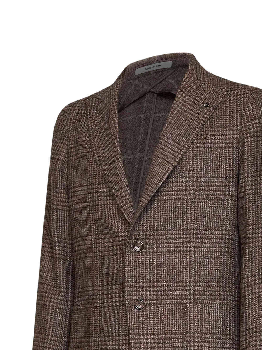 Tagliatore Blazer met Prince of Wales ruit Bruin