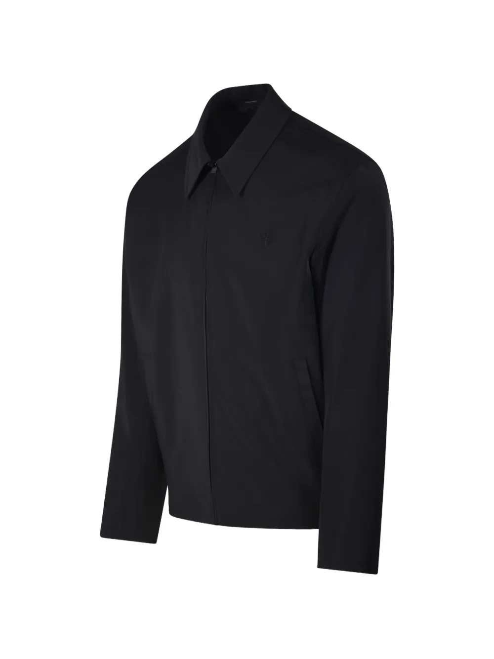 Gucci Jack van stretch polyester met borduurwerk en rits Zwart