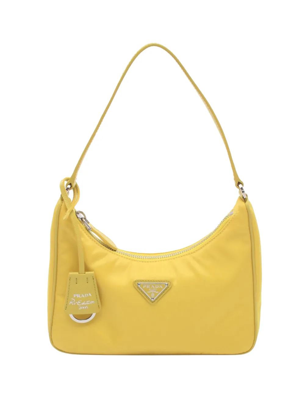 Prada Pre-Owned 2013-2026 Mini Tessuto Re Edition 2005 satchel - Giallo