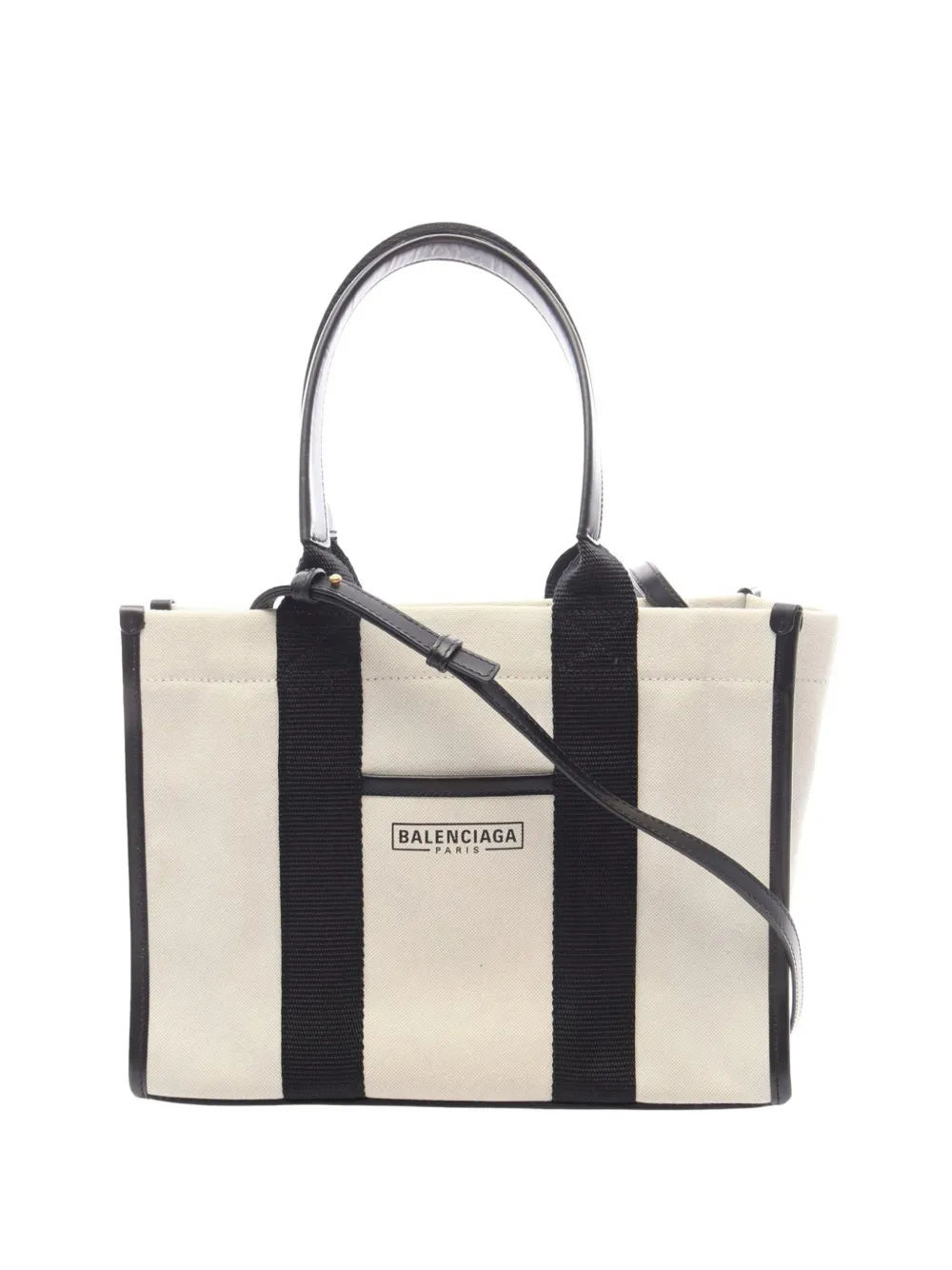 Balenciaga Pre-Owned 2018-2026 Small Canvas Hardware Tote satchel - Weiß