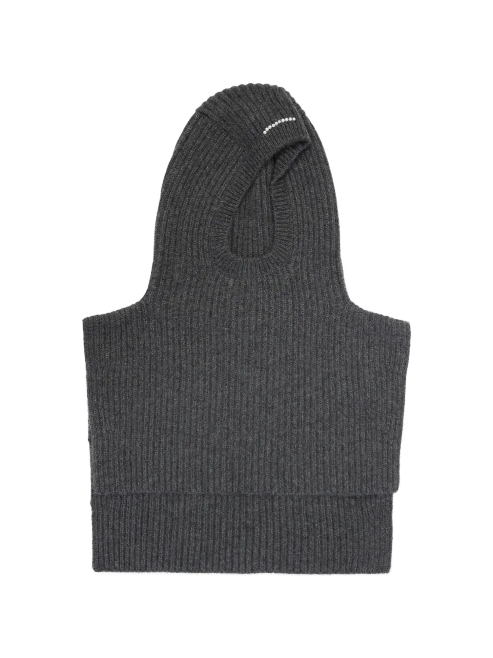 Carven ribbed-knit hood - Gris Carven ribbed-knit hood - Gris