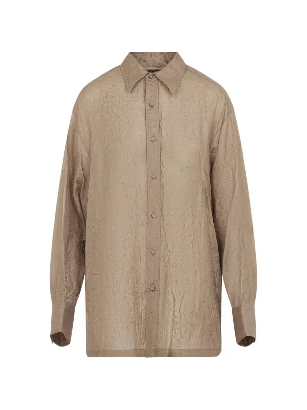 Carven crinkled silk shirt - Tons neutres Carven crinkled silk shirt - Tons neutres