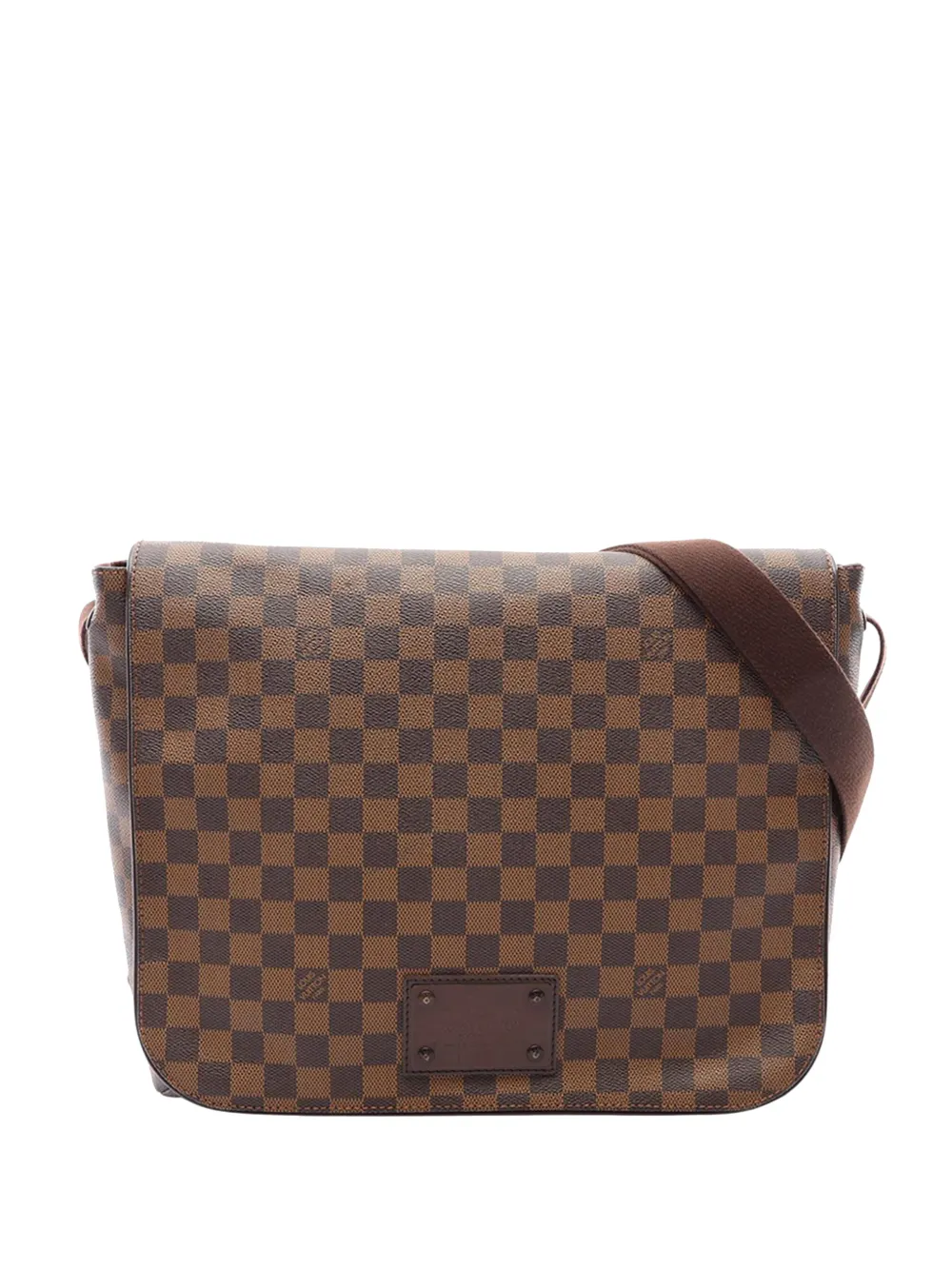 Louis Vuitton Pre-Owned 2009 Damier Ebene Brooklyn GM crossbody bag - Braun