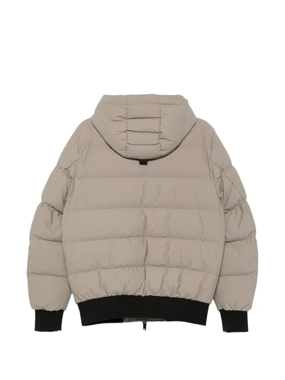 Moose Knuckles quilted hooded jacket Beige