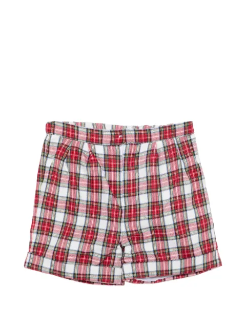 KIDIWI Adam tartan-check pleated shorts