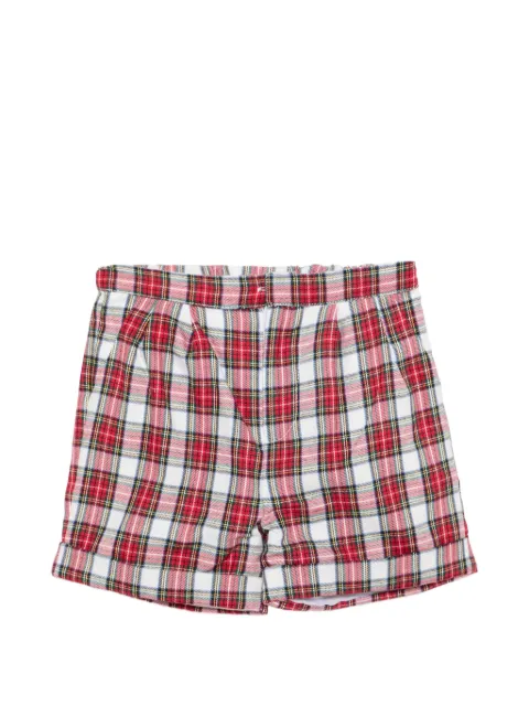 KIDIWI Adam tartan-check pleated shorts