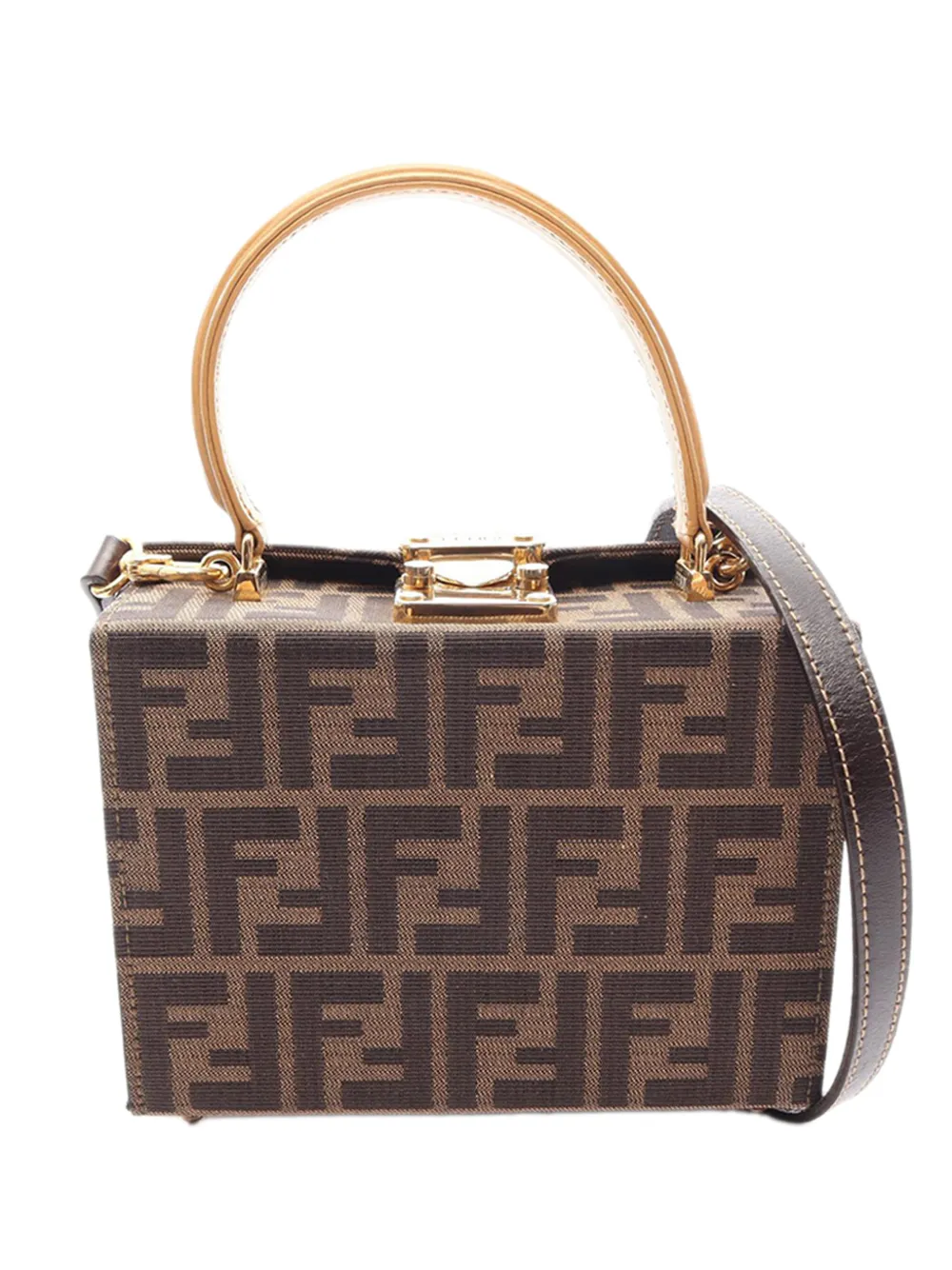 Fendi Pre-Owned 20th Century Zucca Canvas satchel - Braun