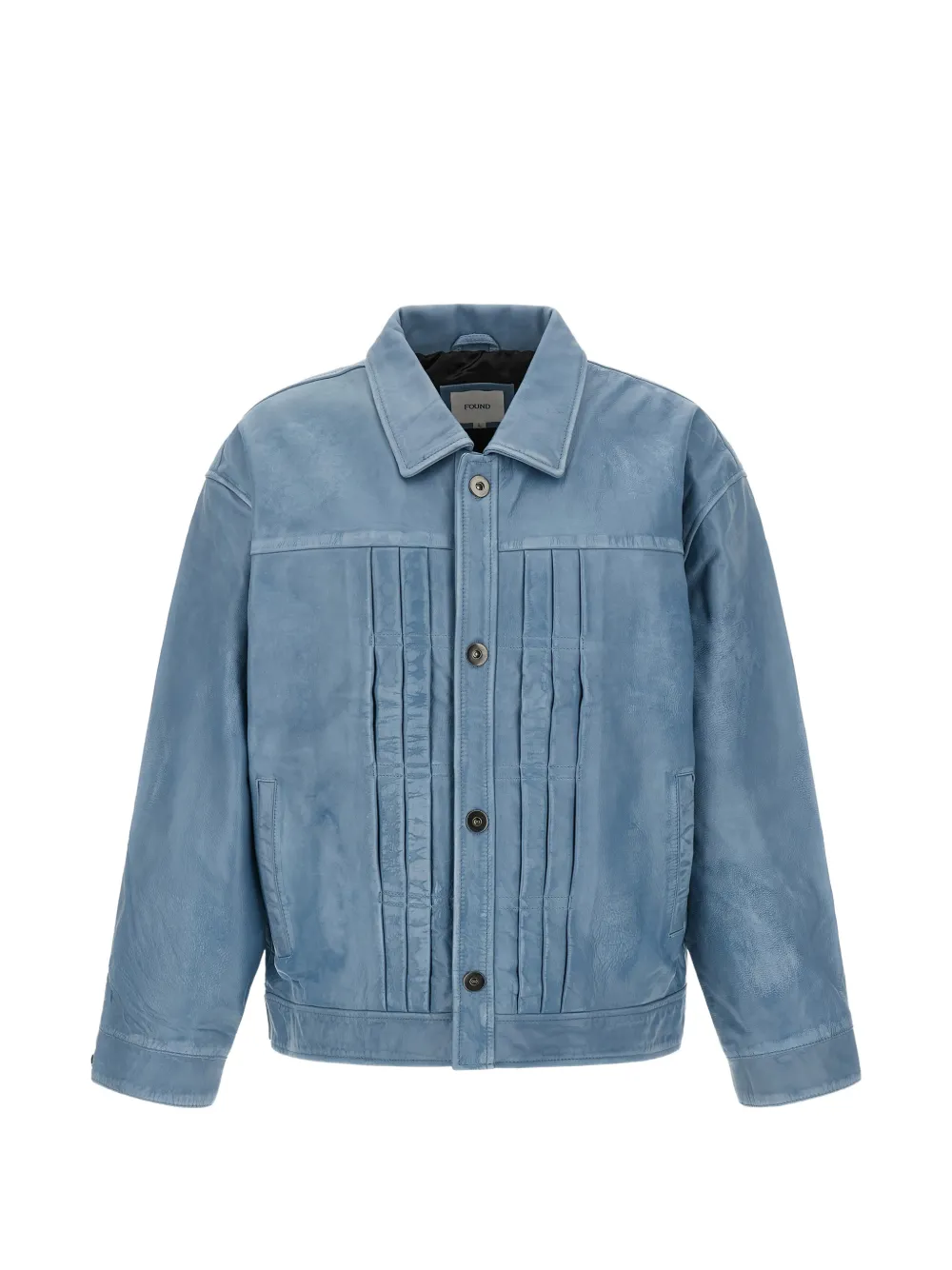 FOUND Trucker leather jacket | blu | Image 1