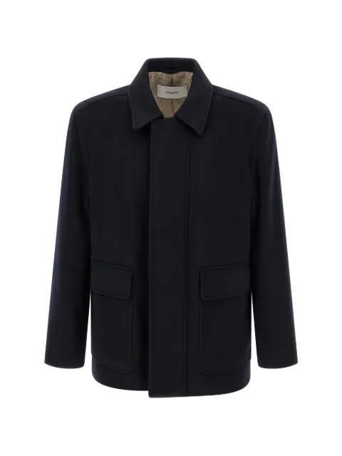 Lardini cashmere pointed-collar coat