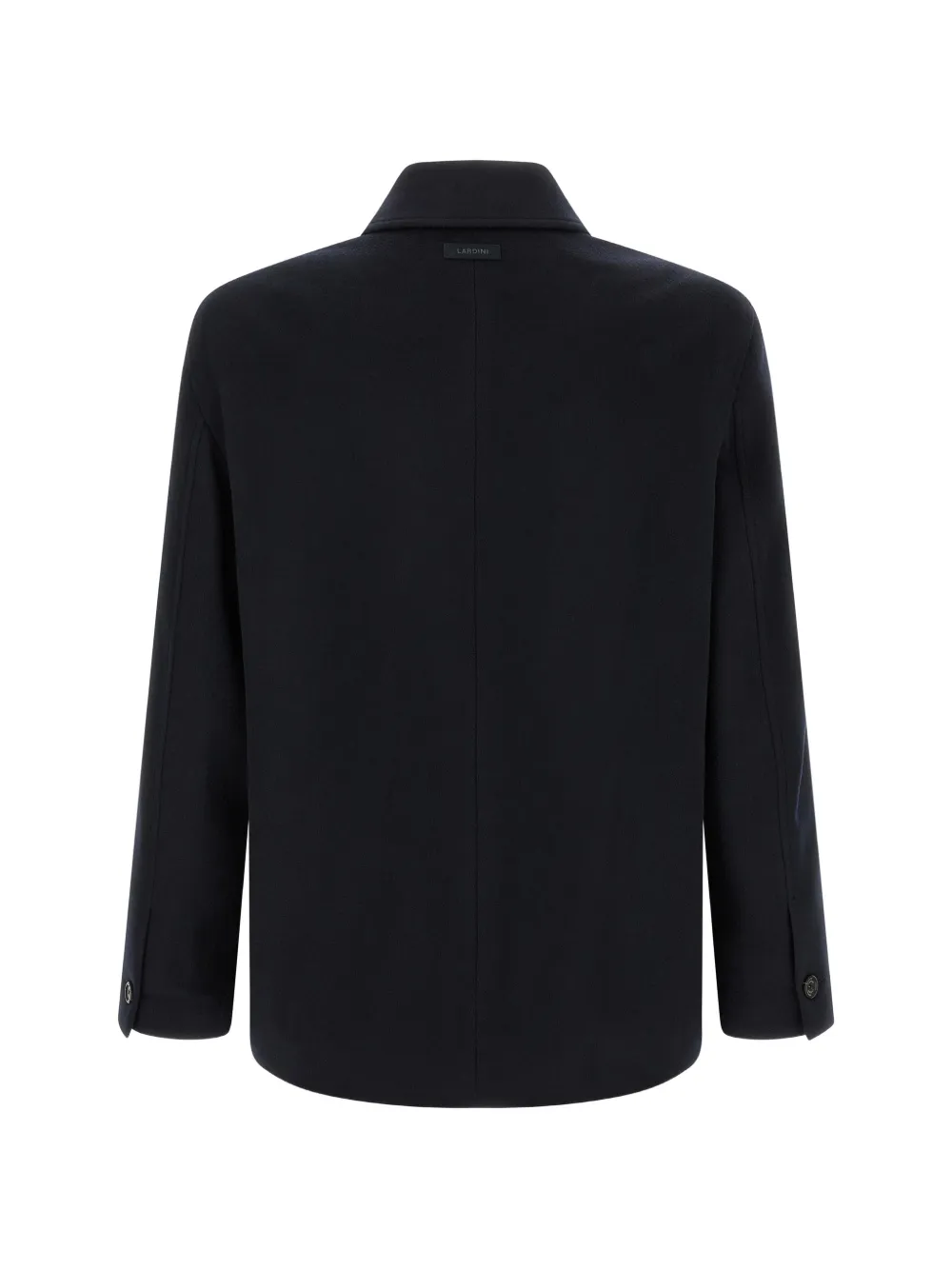 Lardini Kasjmier jas met puntige kraag Blauw