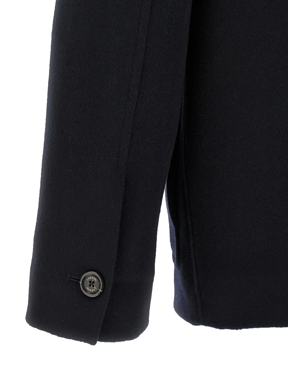 Lardini Kasjmier jas met puntige kraag Blauw