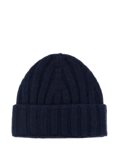  LARMERI STUDIO ribbed-knit beanie hat