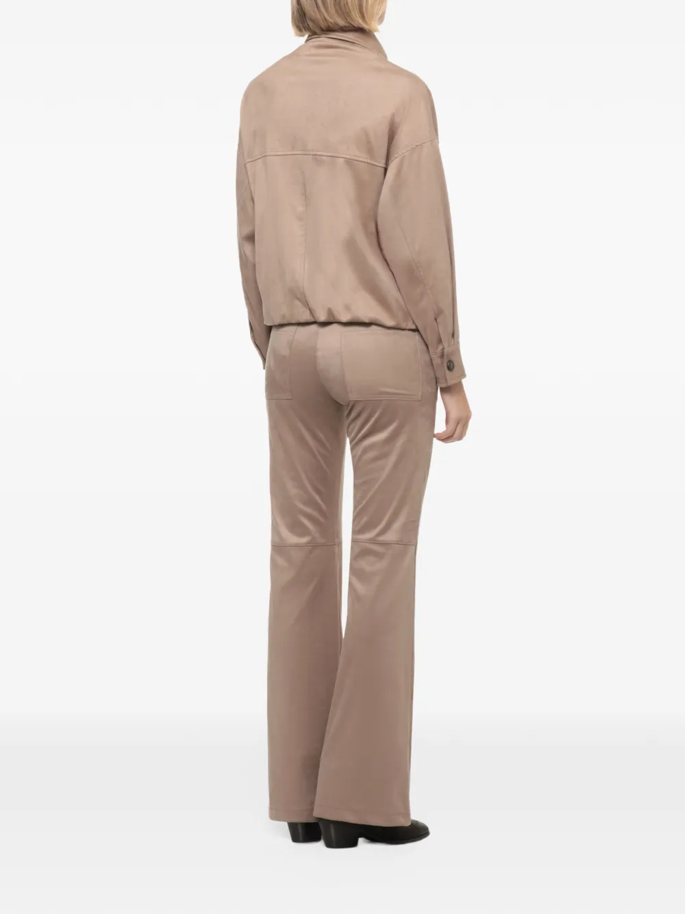 D.Exterior button-fastening jacket Beige