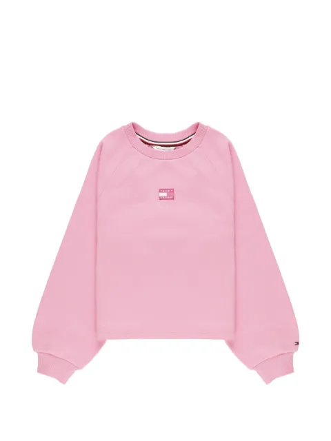 Tommy Hilfiger Junior logo-patch raglan-sleeve sweatshirt