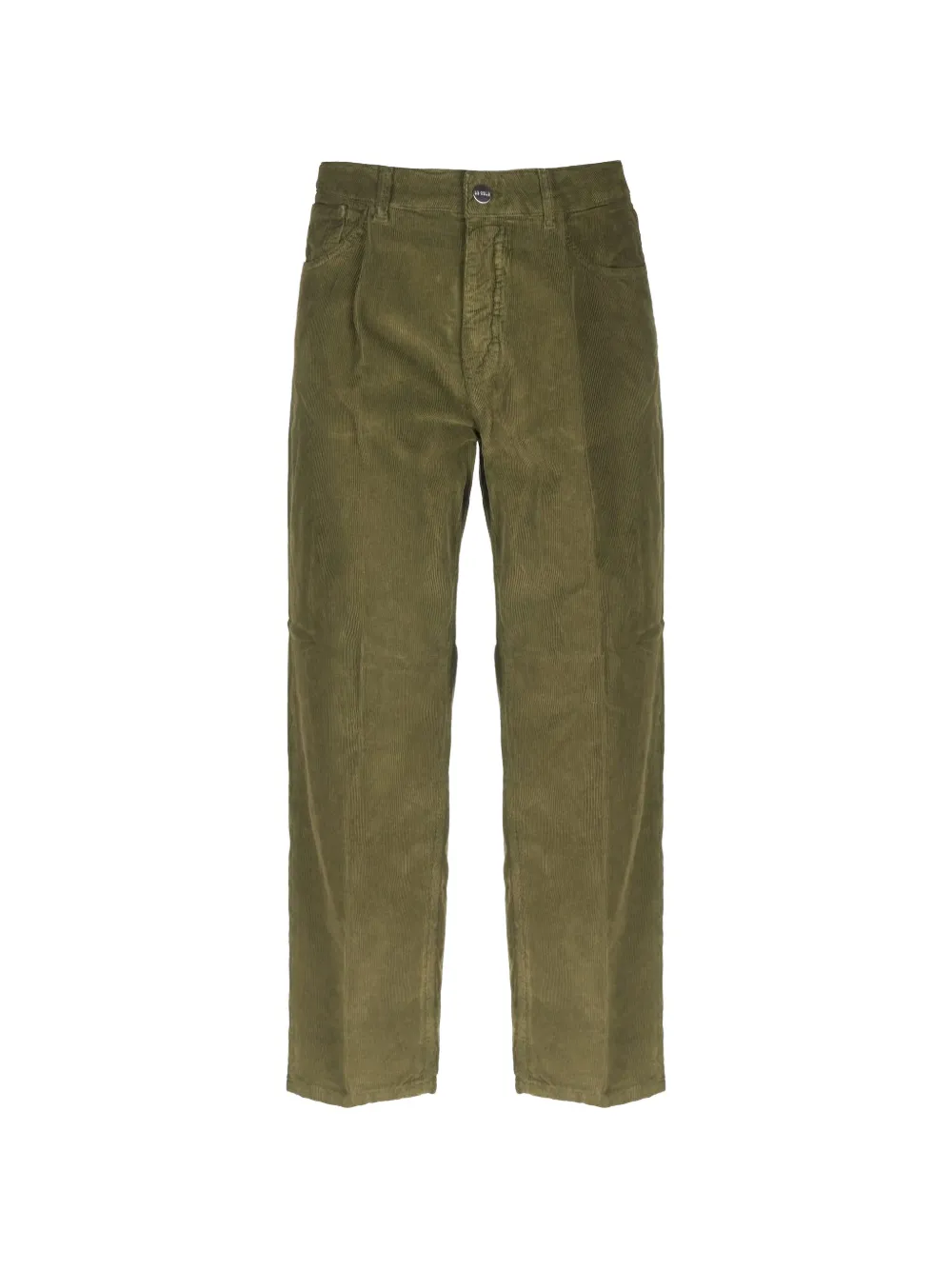 BE ABLE pleated corduroy straight-leg trousers - Verde