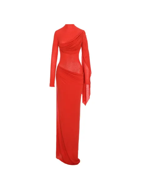 MANURÍ Medeea draped maxi dress