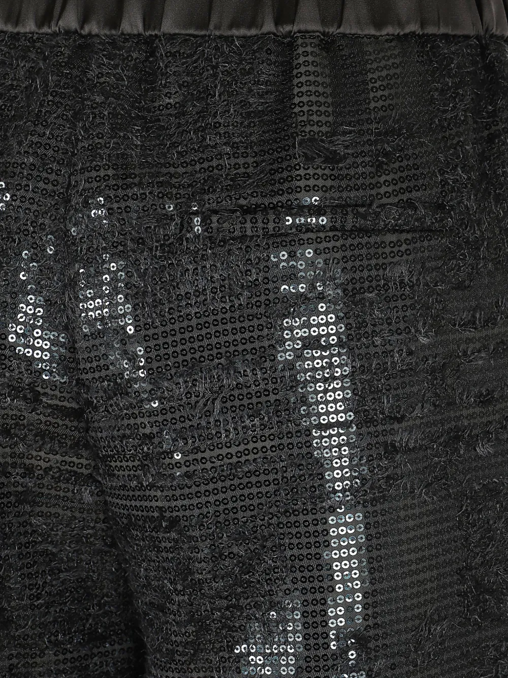 Peserico sequin-embellished frayed trousers Grijs