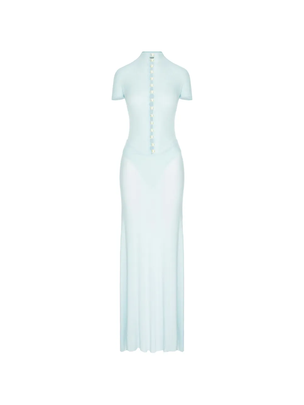 MANURÍ robe longue Mia ornée de perles - Vert MANURÍ robe longue Mia ornée de perles - Vert