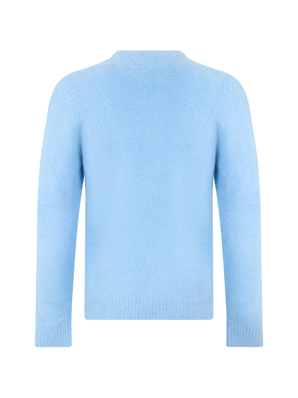 Roberto Collina brushed crew-neck sweater Blauw