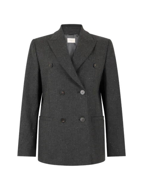 slowear sequin-embellished double-breasted blazer