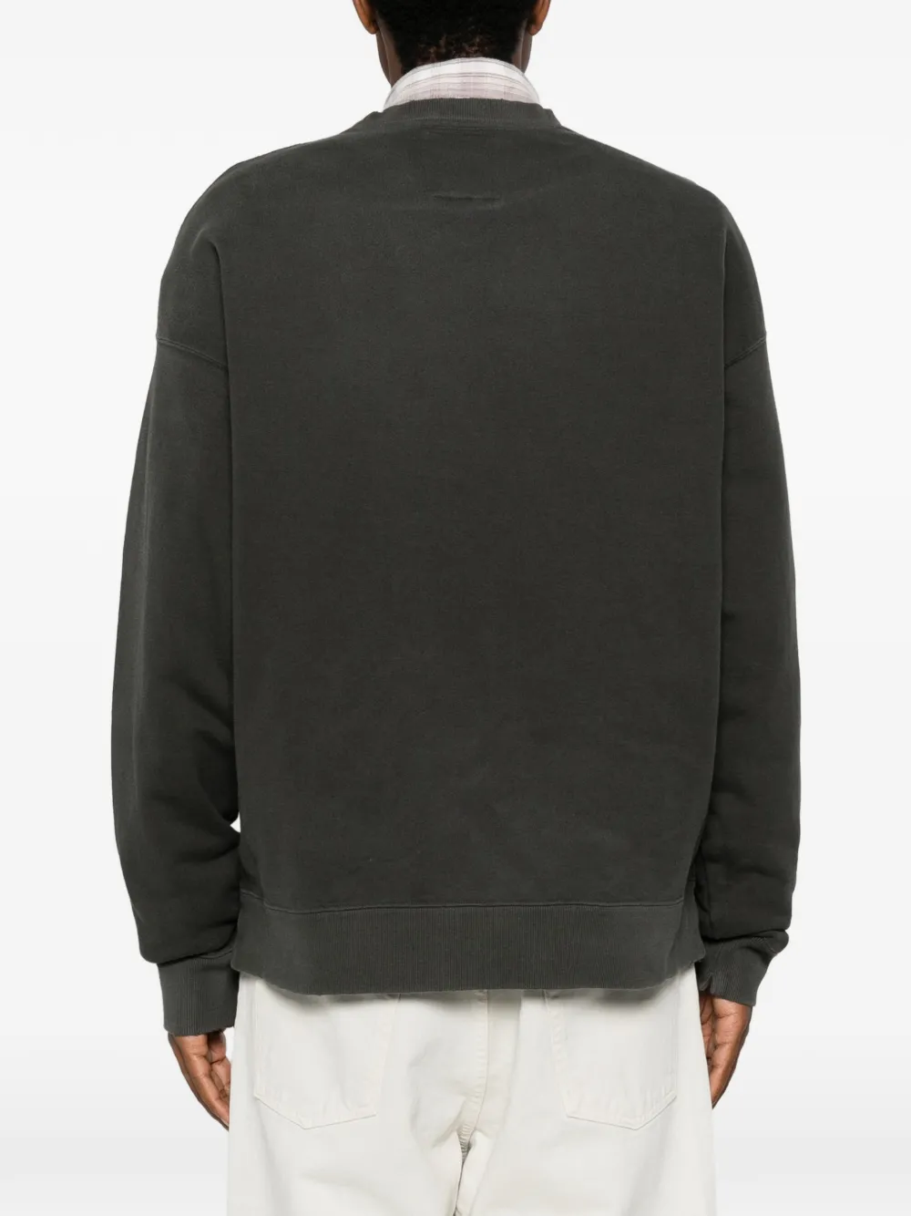 Maison MIHARA YASUHIRO logo-print embroidered sweatshirt Zwart
