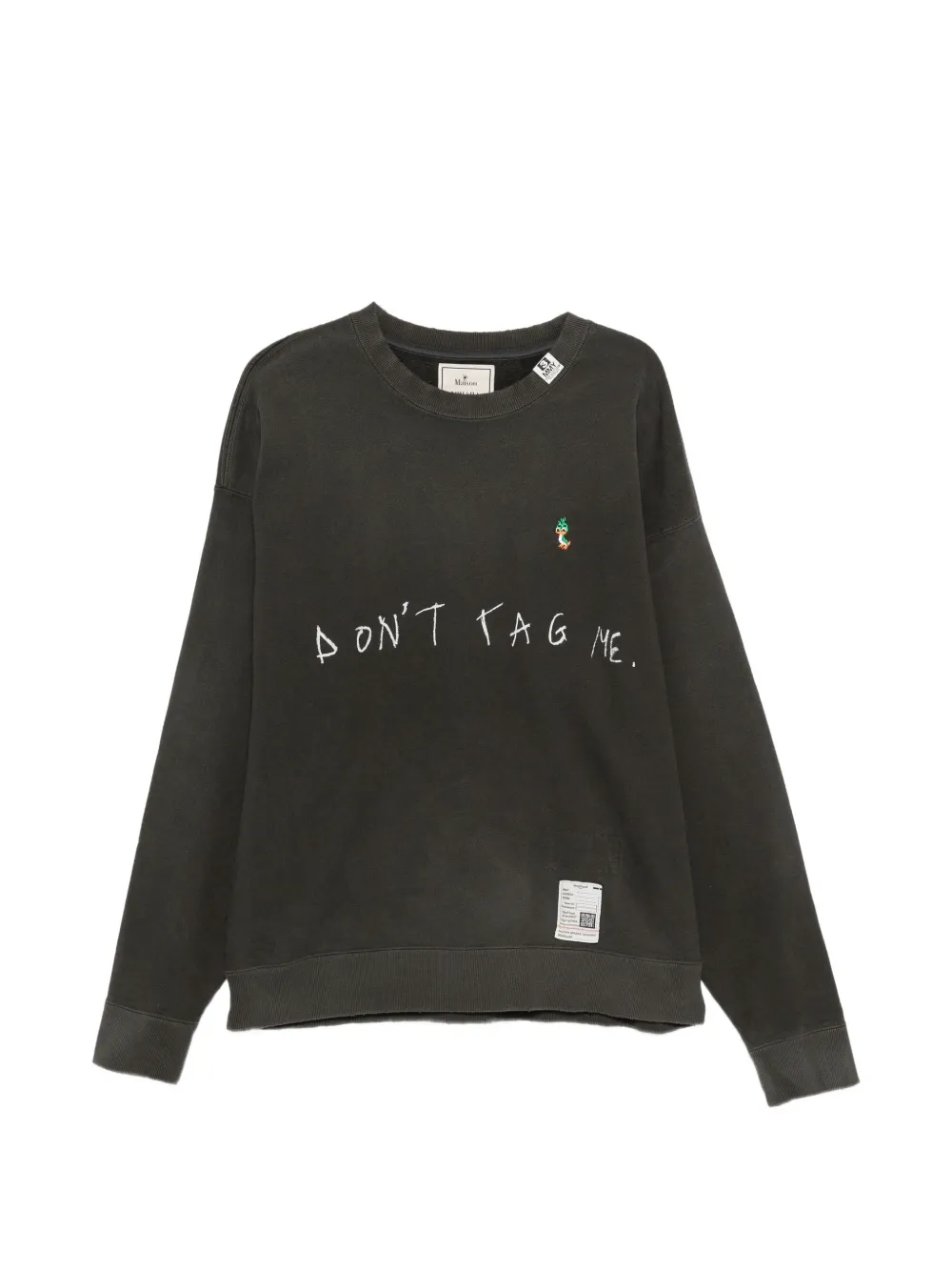 Maison MIHARA YASUHIRO logo-print embroidered sweatshirt - Schwarz