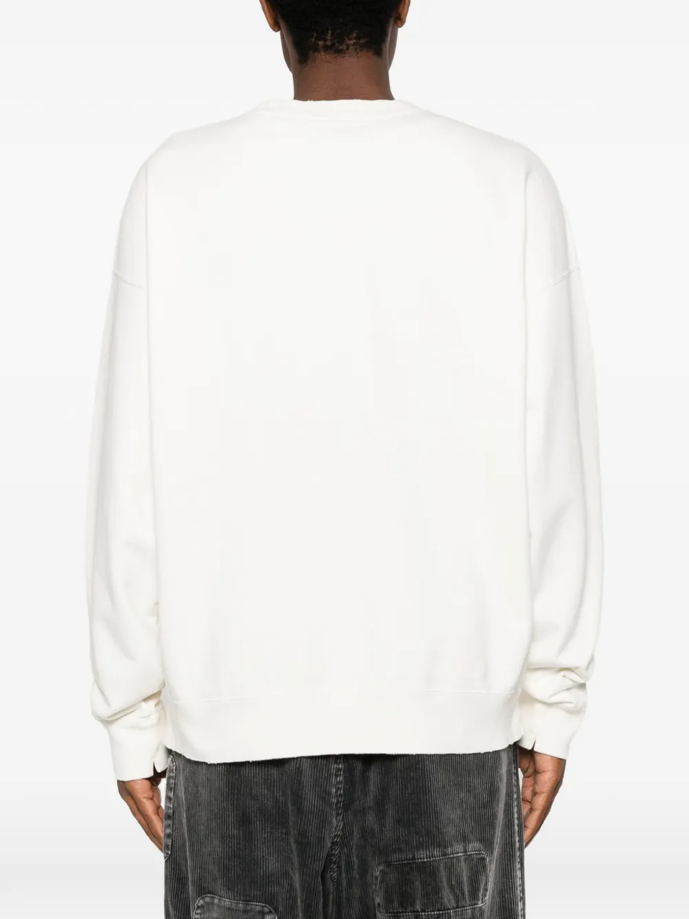 Maison MIHARA YASUHIRO slogan-print cotton sweatshirt Wit