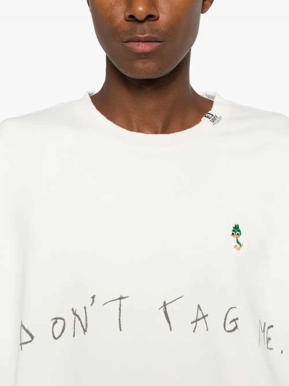 Maison MIHARA YASUHIRO slogan-print cotton sweatshirt Wit