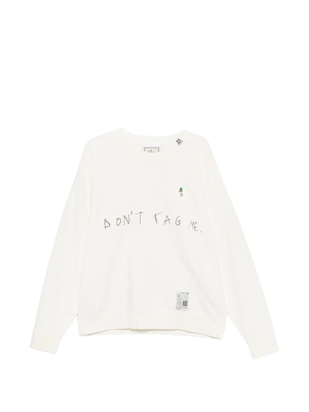 Maison MIHARA YASUHIRO slogan-print cotton sweatshirt