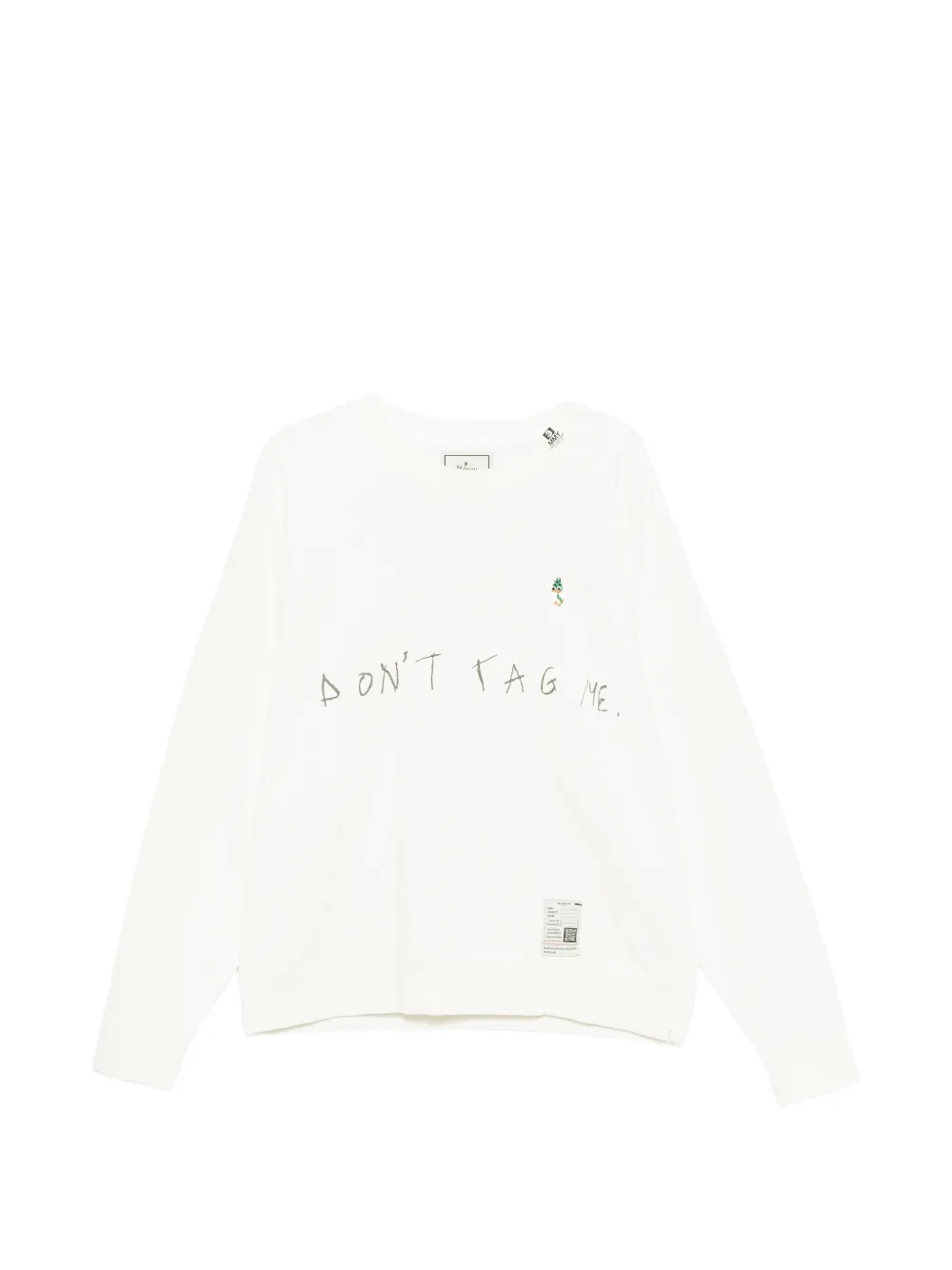 Maison MIHARA YASUHIRO slogan-print cotton sweatshirt - Weiß