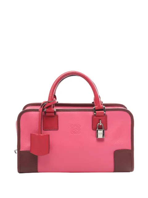Loewe Pre-Owned 2002-2026 Tricolor Goatskin Amazona 28 handbag