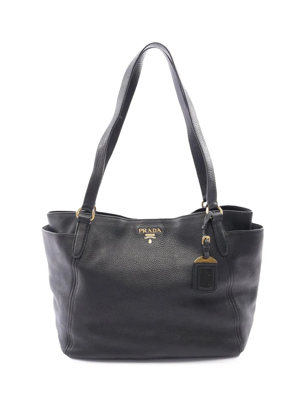 Prada Pre-Owned 2010-2026 Vitello Daino tote bag - Noir Prada Pre-Owned 2010-2026 Vitello Daino tote bag - Noir