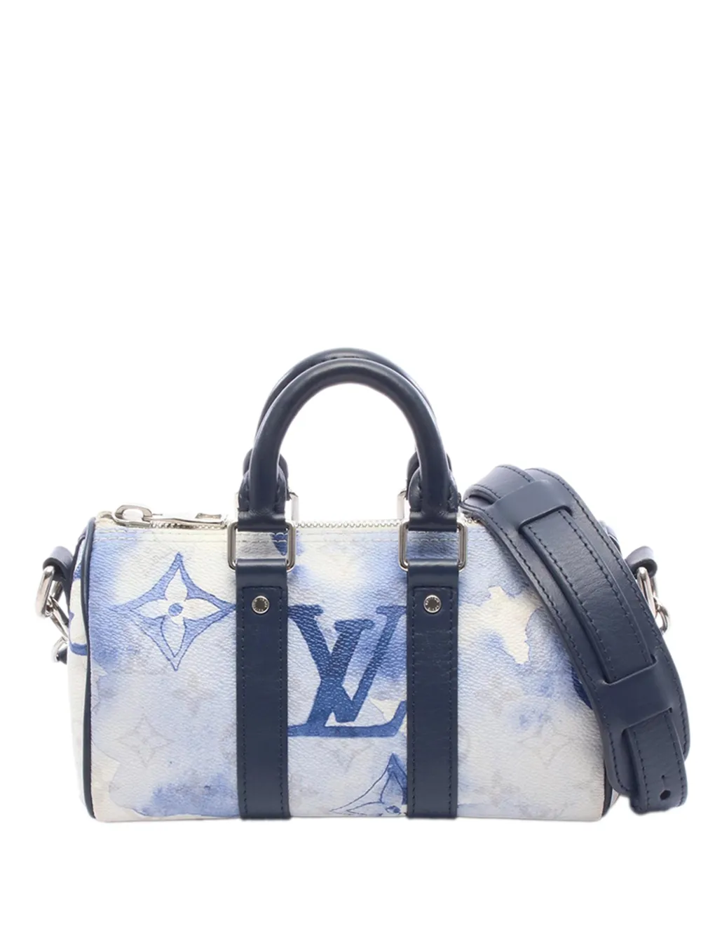 Louis Vuitton Pre-Owned 2021 Monogram Watercolor Keepall Bandouliere XS satchel - Weiß