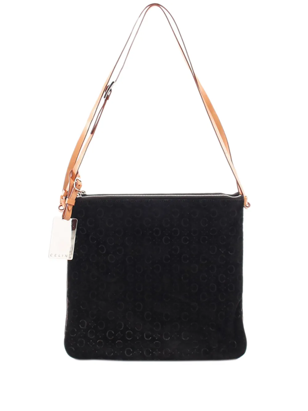 Celine Pre-Owned 20th Century C Macadam Suede shoulder bag - Schwarz