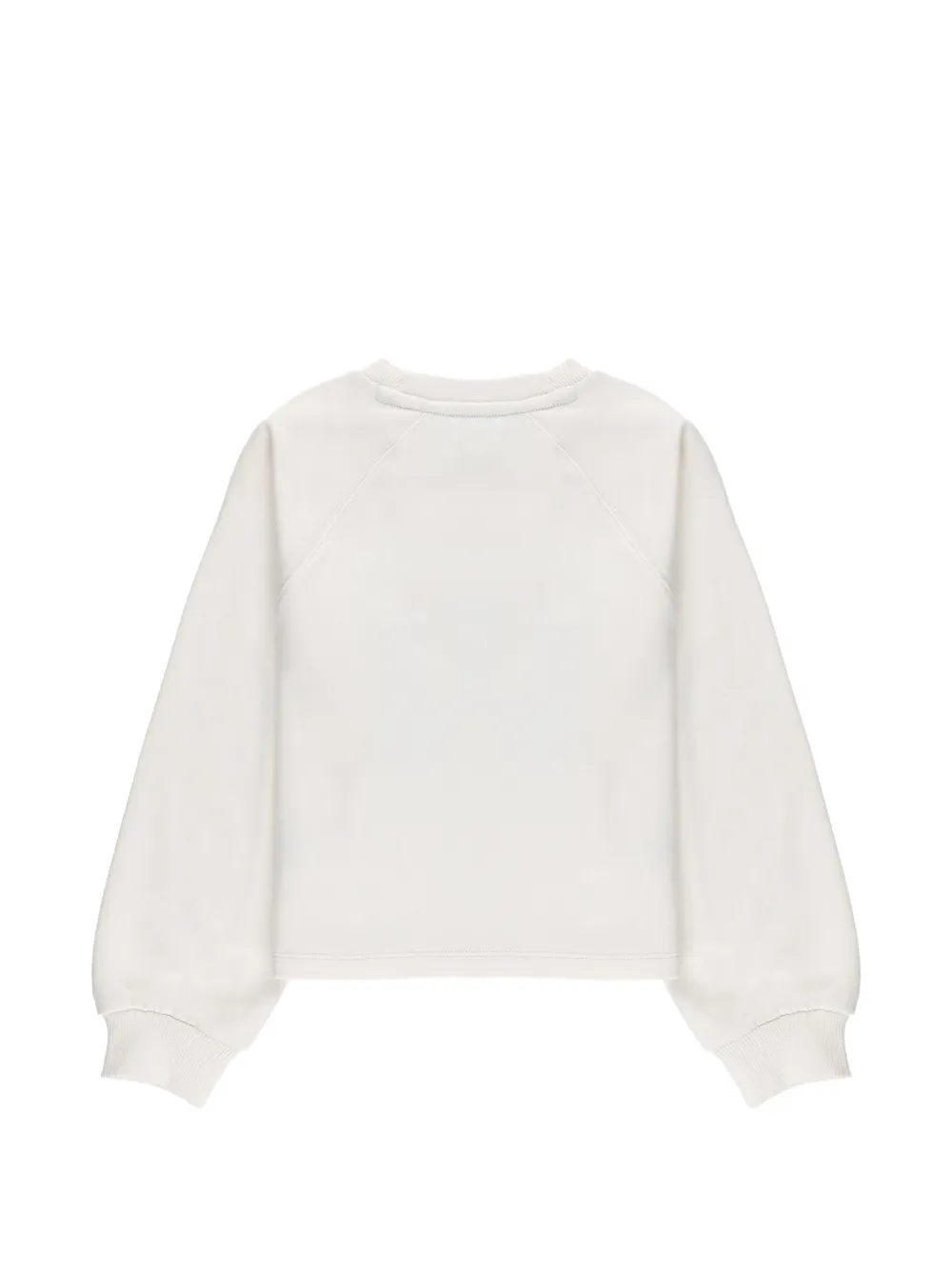 Tommy Hilfiger Terry logo-patch raglan-sleeve sweater Beige