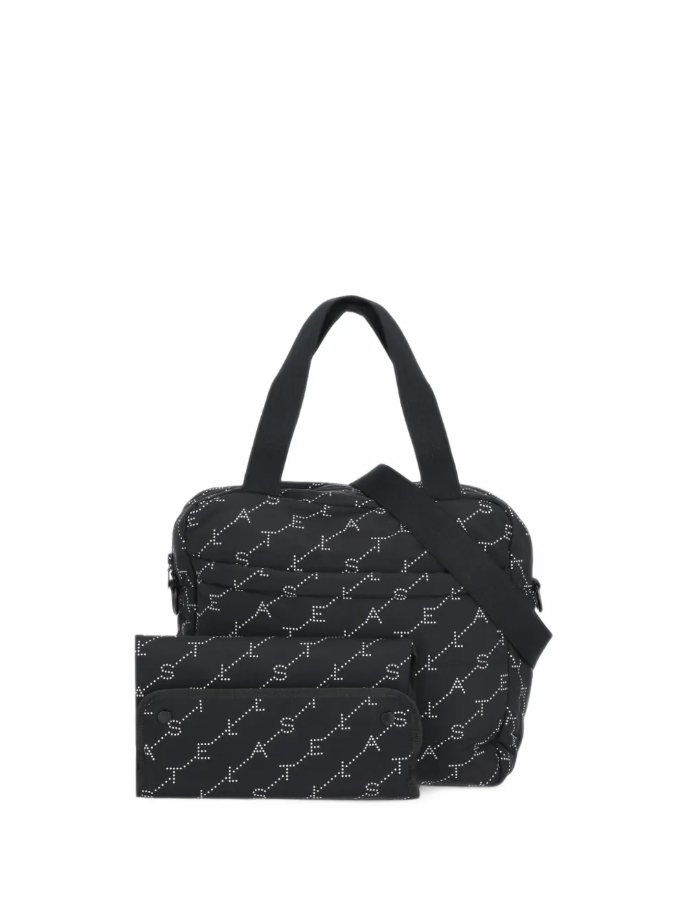 Stella McCartney Kids logo-print changing bag - Black