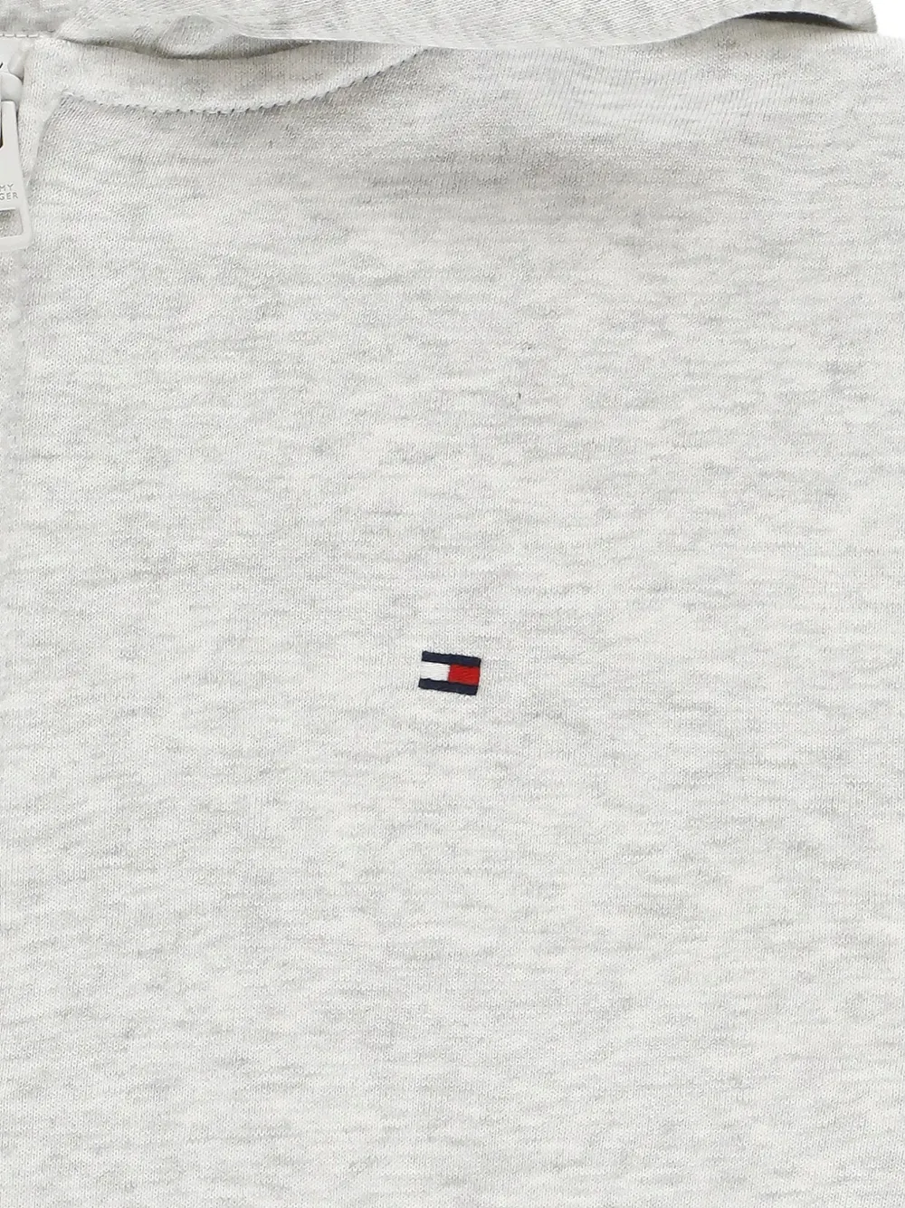 Tommy Hilfiger Junior Varsity logo-patch zip-up hoodie Grijs