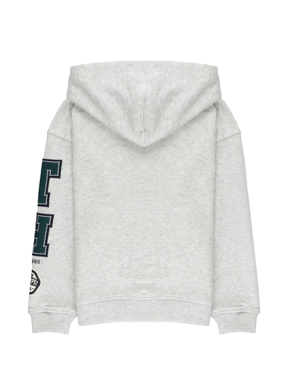Tommy Hilfiger Junior Varsity logo-patch zip-up hoodie Grijs