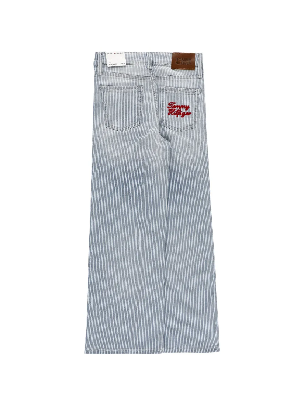 Tommy Hilfiger Junior vertical-stripe jeans Blauw