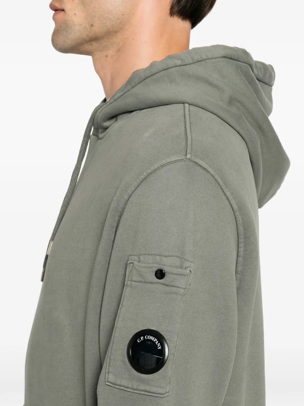 C.P. Company Lens-detail hoodie Grijs